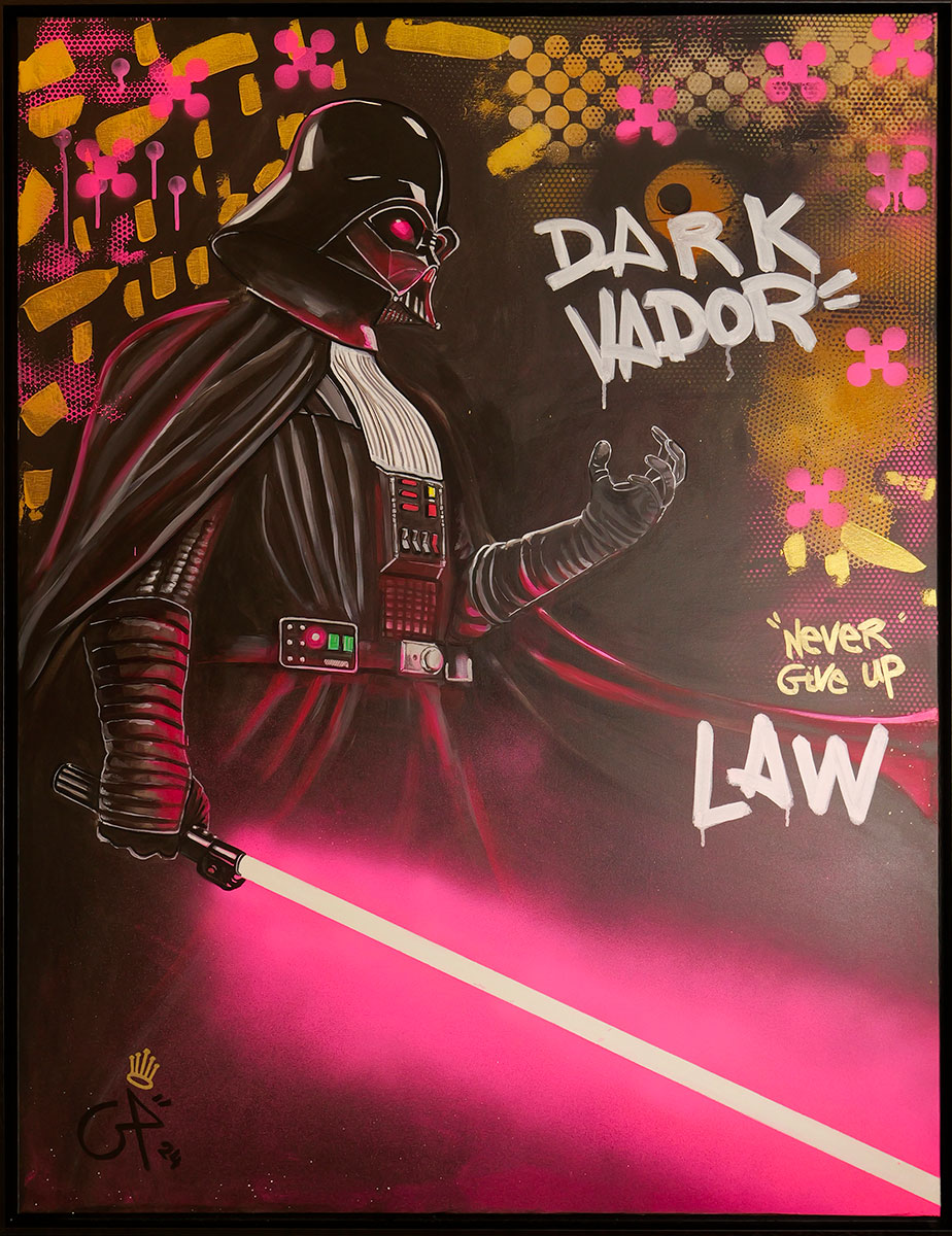 DARK SIDE — 130 × 97 cm, peinture de Geoffrey Payen