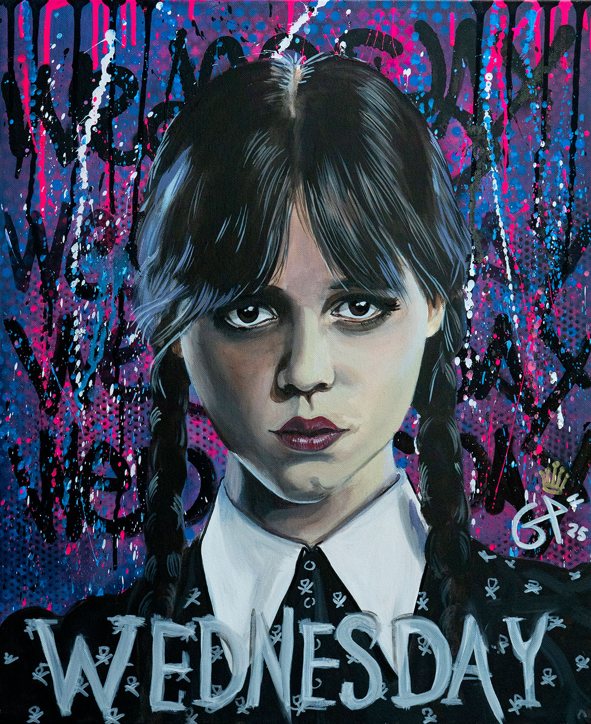 WEDNESDAY — 60 × 80 cm, peinture de Geoffrey Payen